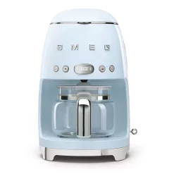 SMEG 50's Retro Style 10-Cup Drip Coffee Machine with Filter, Pastel Blue