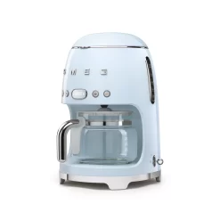 SMEG 50's Retro Style 10-Cup Drip Coffee Machine with Filter, Pastel Blue