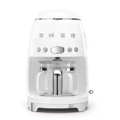 SMEG 50's Retro Style 10-Cup Drip Coffee Machine with Filter, White