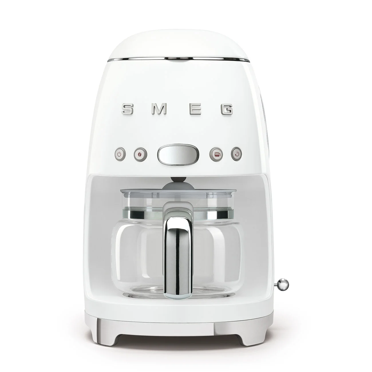 SMEG 50's Retro Style 10-Cup Drip Coffee Machine with Filter, White