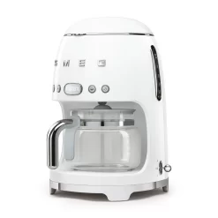 SMEG 50's Retro Style 10-Cup Drip Coffee Machine with Filter, White