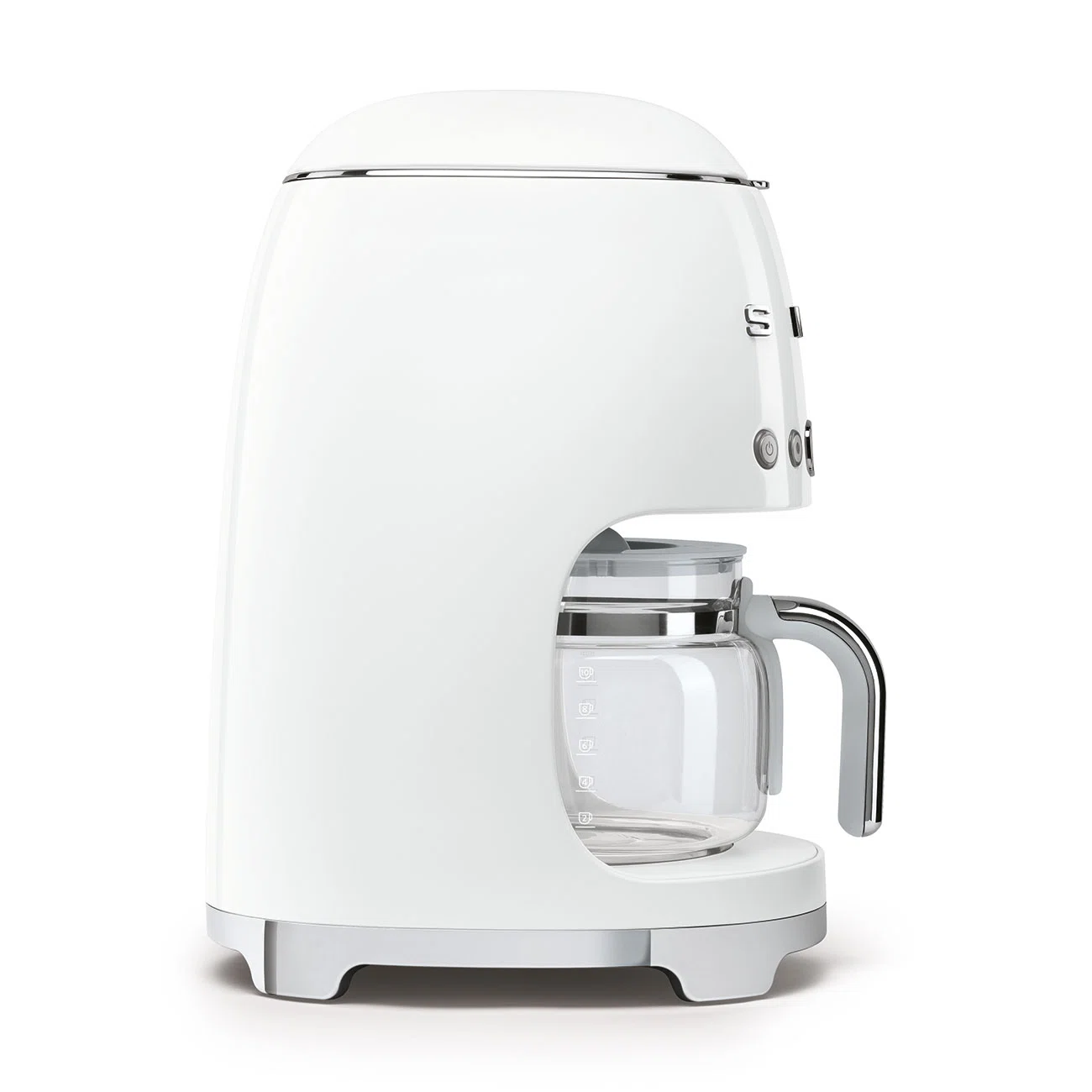 SMEG 50's Retro Style 10-Cup Drip Coffee Machine with Filter, White