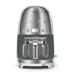 SMEG 50's Retro Style 10-Cup Drip Coffee Machine with Filter, Stainless Steel