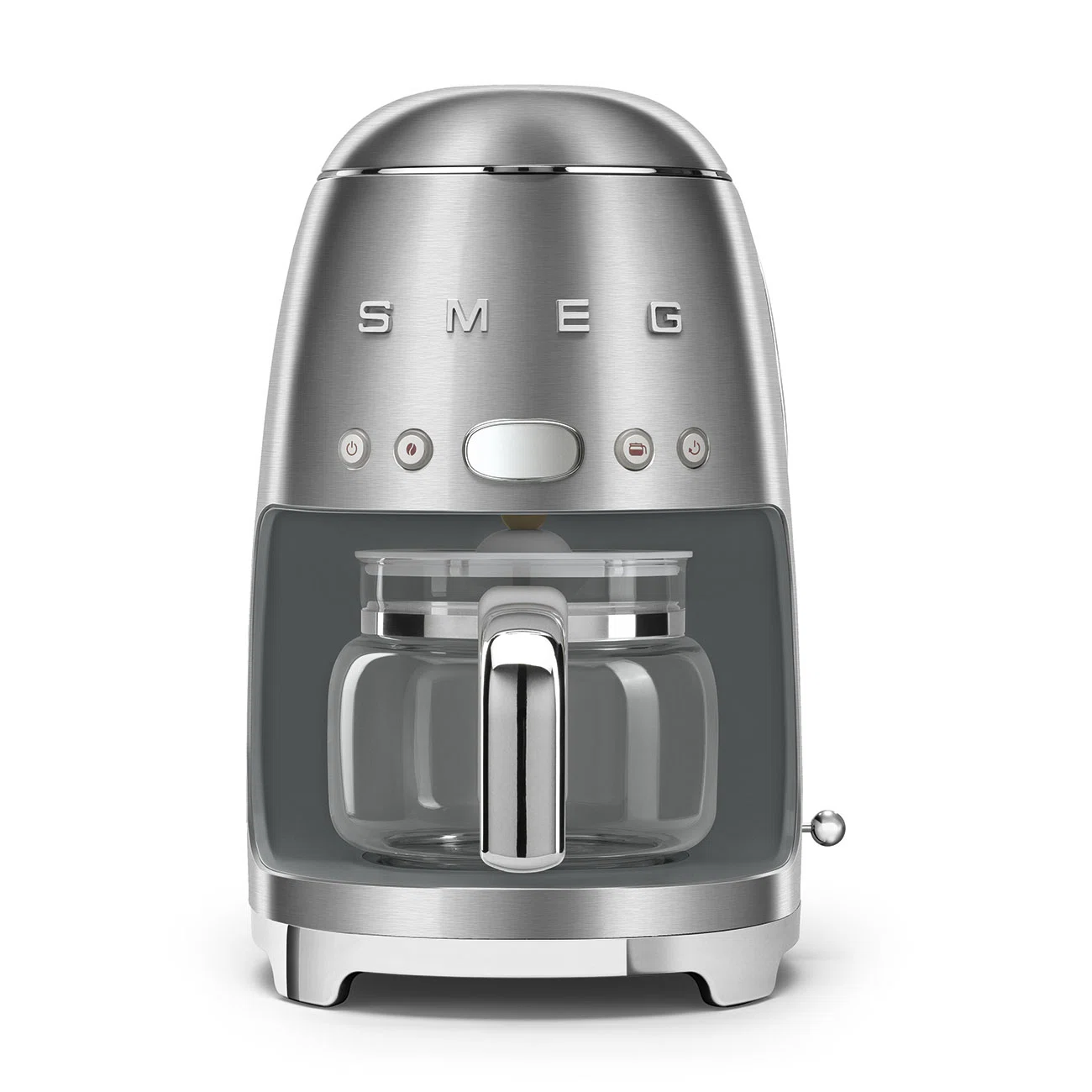 SMEG 50's Retro Style 10-Cup Drip Coffee Machine with Filter, Stainless Steel