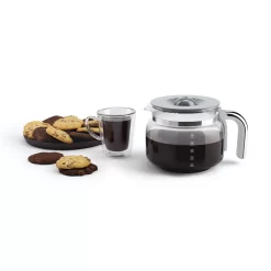 SMEG 50's Retro Style 10-Cup Drip Coffee Machine with Filter, Stainless Steel