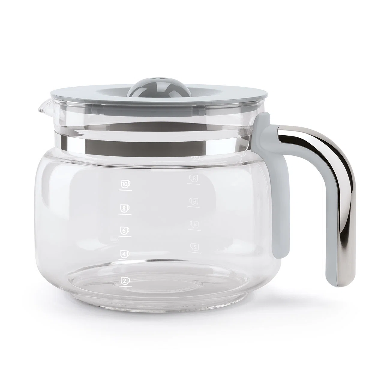SMEG 50's Retro Style 10-Cup Drip Coffee Machine with Filter, Stainless Steel