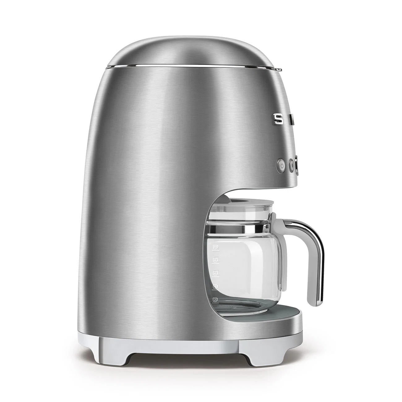 SMEG 50's Retro Style 10-Cup Drip Coffee Machine with Filter, Stainless Steel