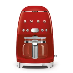 SMEG 50's Retro Style 10-Cup Drip Coffee Machine with Filter, Red
