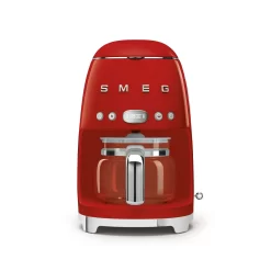 SMEG 50's Retro Style 10-Cup Drip Coffee Machine with Filter, Red