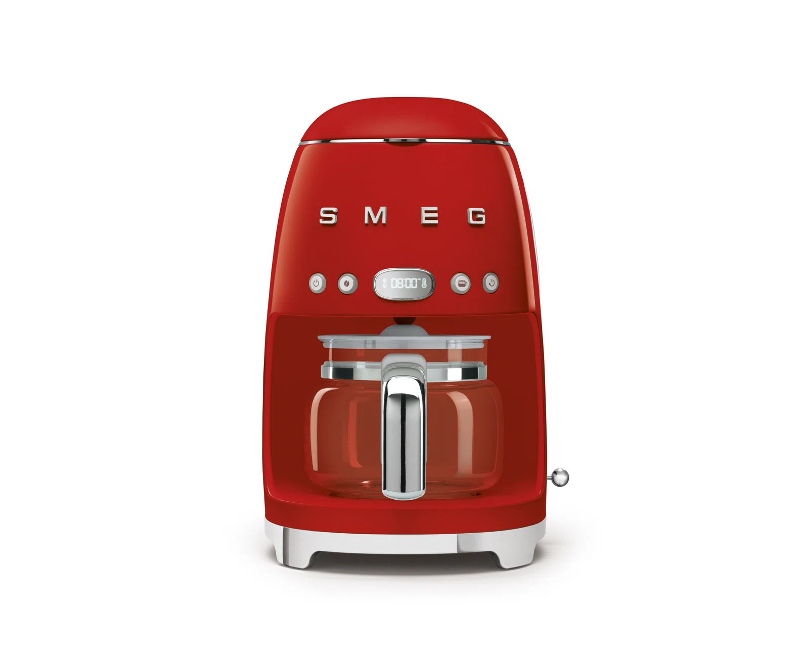 SMEG 50's Retro Style 10-Cup Drip Coffee Machine with Filter, Red
