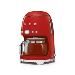 SMEG 50's Retro Style 10-Cup Drip Coffee Machine with Filter, Red
