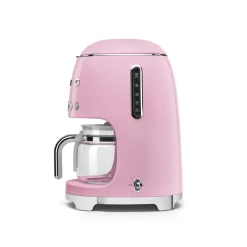 SMEG 50's Retro Style 10-Cup Drip Coffee Machine with Filter, Pink