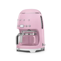 SMEG 50's Retro Style 10-Cup Drip Coffee Machine with Filter, Pink