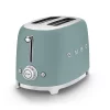 SMEG 50's Retro Style 2 Slice Toaster, Emerald Green