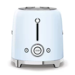 SMEG 50's Retro Style 2 Slice Toaster, Pastel Blue