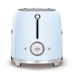 SMEG 50's Retro Style 2 Slice Toaster, Pastel Blue