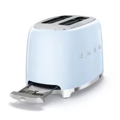 SMEG 50's Retro Style 2 Slice Toaster, Pastel Blue