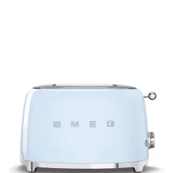 SMEG 50's Retro Style 2 Slice Toaster, Pastel Blue