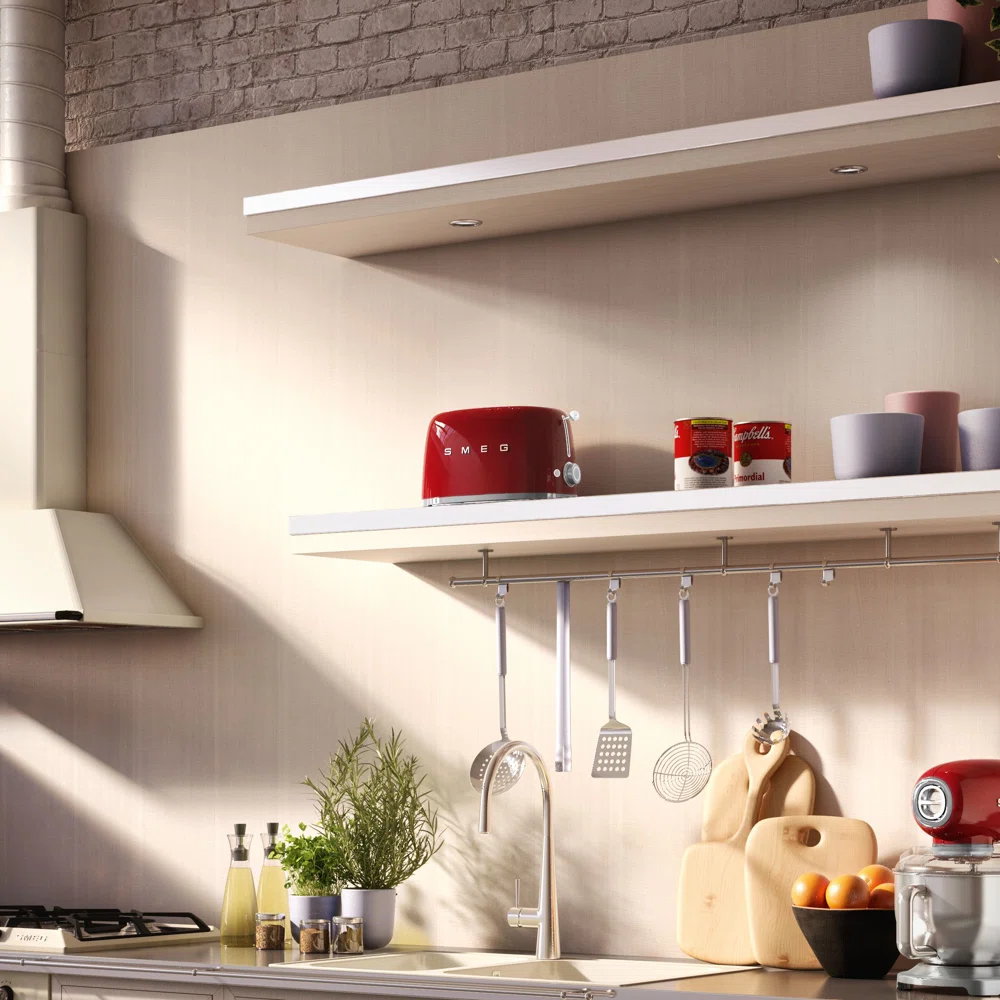 SMEG 50's Retro Style 2 Slice Toaster, Red