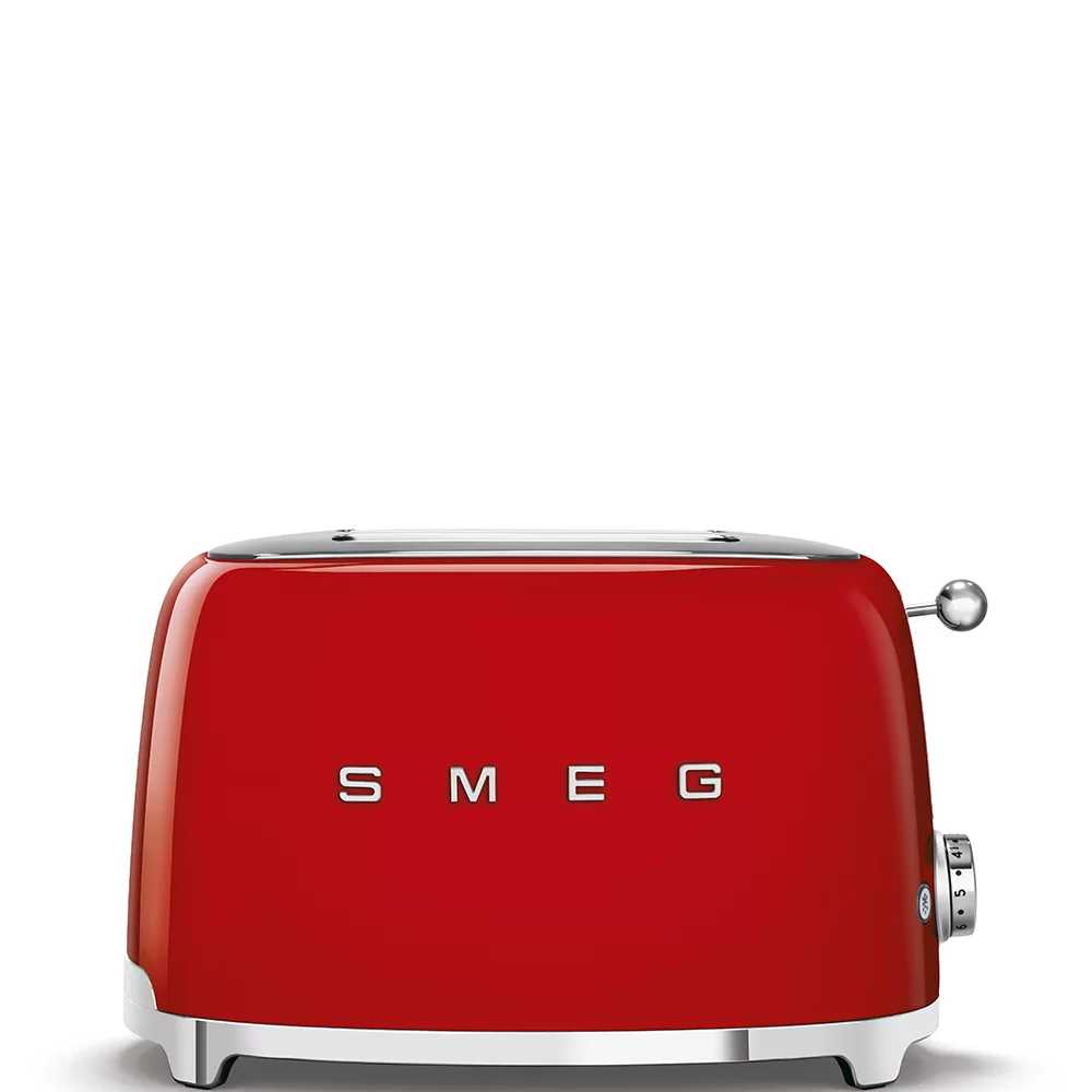 SMEG 50's Retro Style 2 Slice Toaster, Red