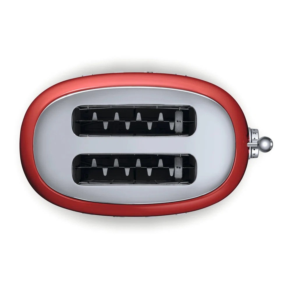 SMEG 50's Retro Style 2 Slice Toaster, Red