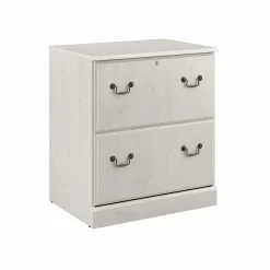Bush Furniture Saratoga 26.85'' Wide 2 -Drawer File Cabinet - Linen White Oak