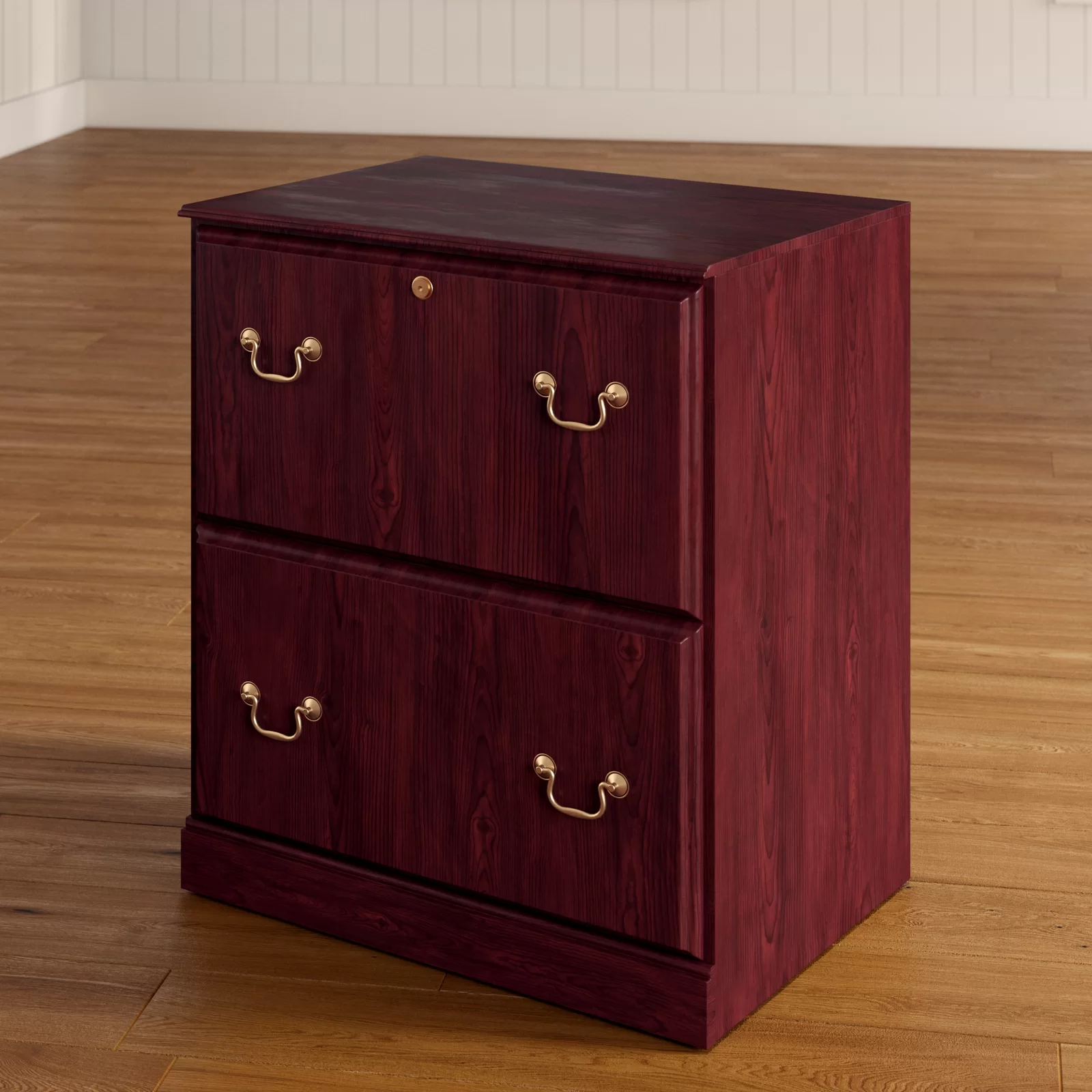 Bush Furniture Saratoga 26.85'' Wide 2 -Drawer File Cabinet - Harvest Cherry