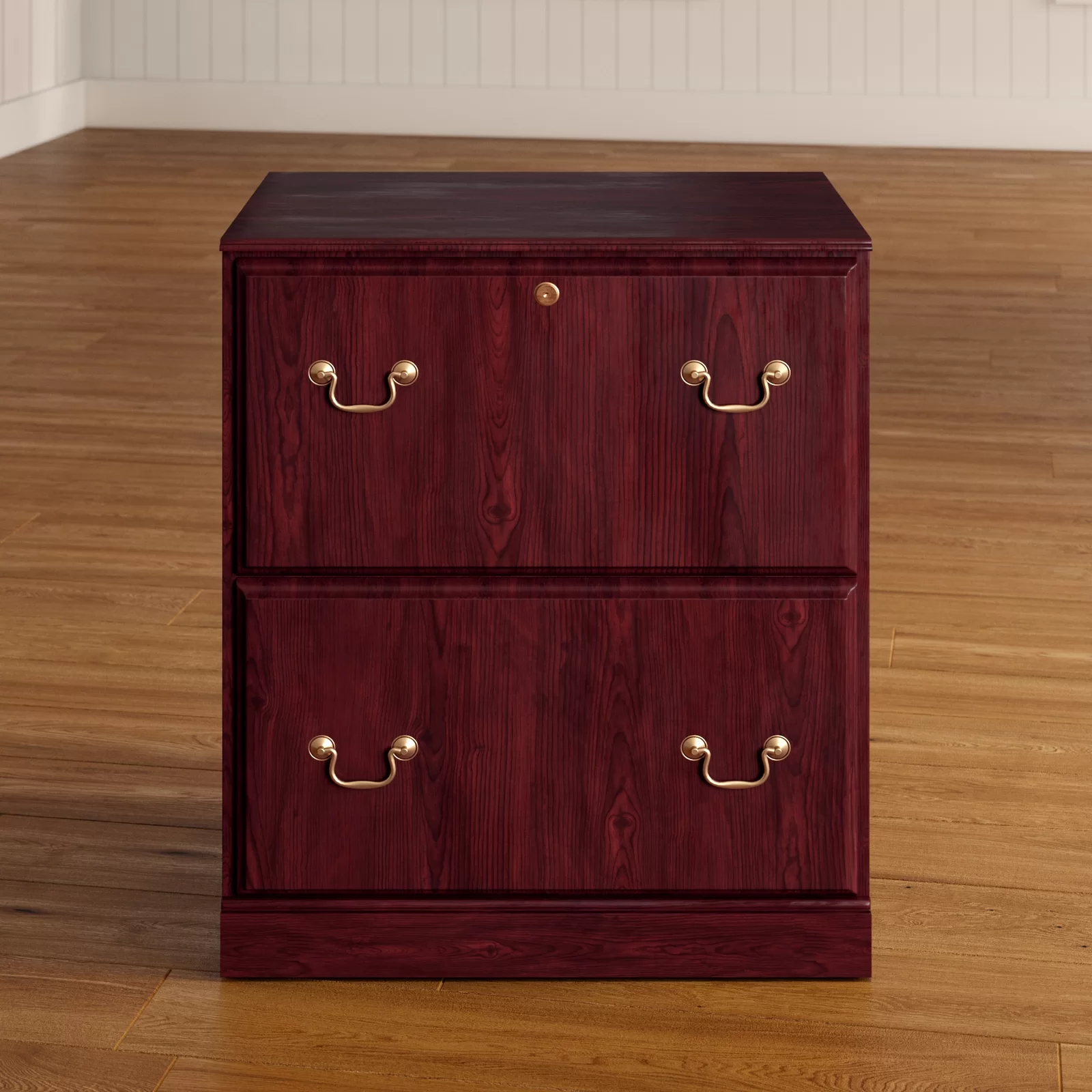 Bush Furniture Saratoga 26.85'' Wide 2 -Drawer File Cabinet - Harvest Cherry