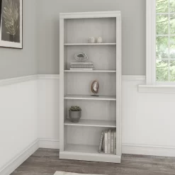 Bush Furniture Saratoga Bookcase - Linen White Oak