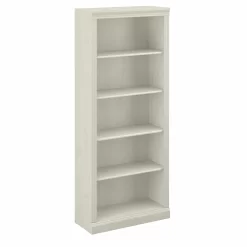 Bush Furniture Saratoga Bookcase - Linen White Oak