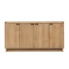Prepac Finnley Sideboard Cabinet Buffet Cabinet, Oak