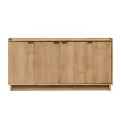 Prepac Finnley Sideboard Cabinet Buffet Cabinet, Oak