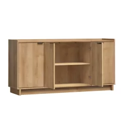 Prepac Finnley Sideboard Cabinet Buffet Cabinet, Oak
