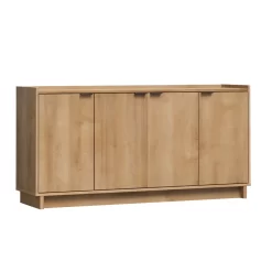Prepac Finnley Sideboard Cabinet Buffet Cabinet, Oak