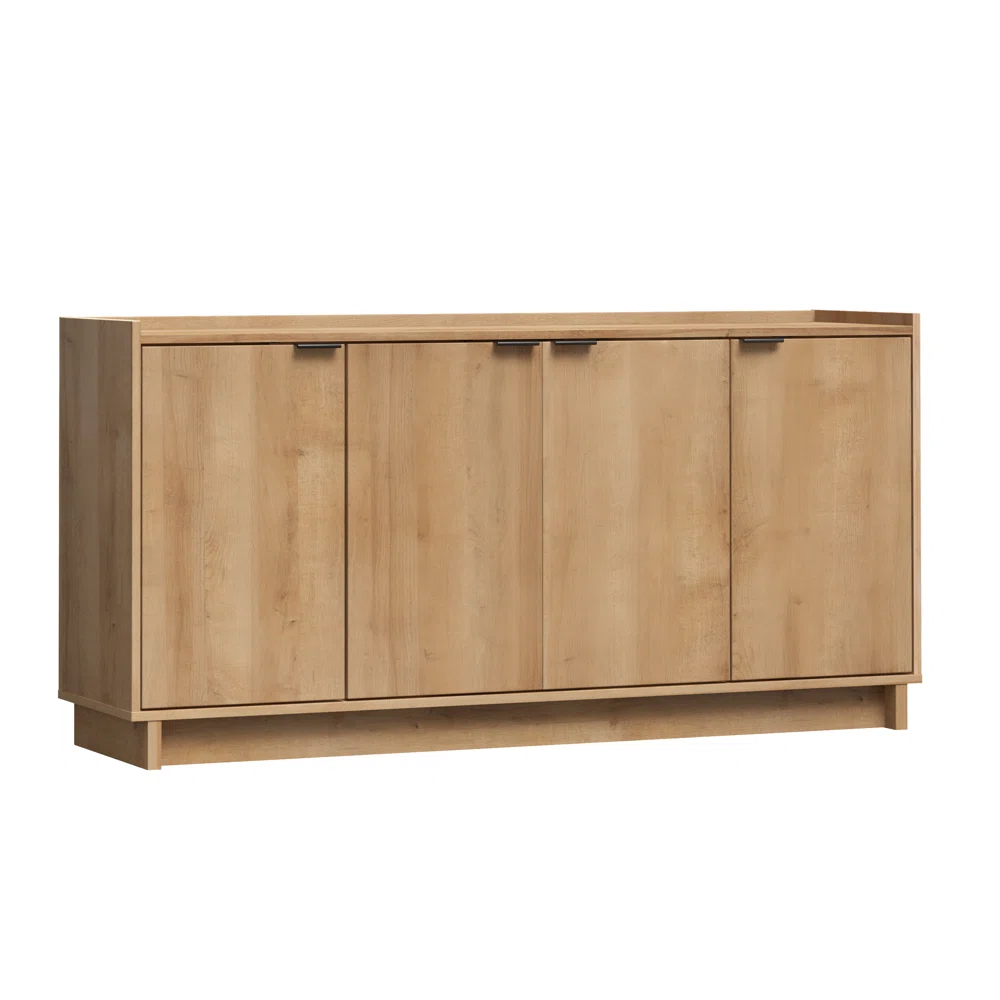 Prepac Finnley Sideboard Cabinet Buffet Cabinet, Oak
