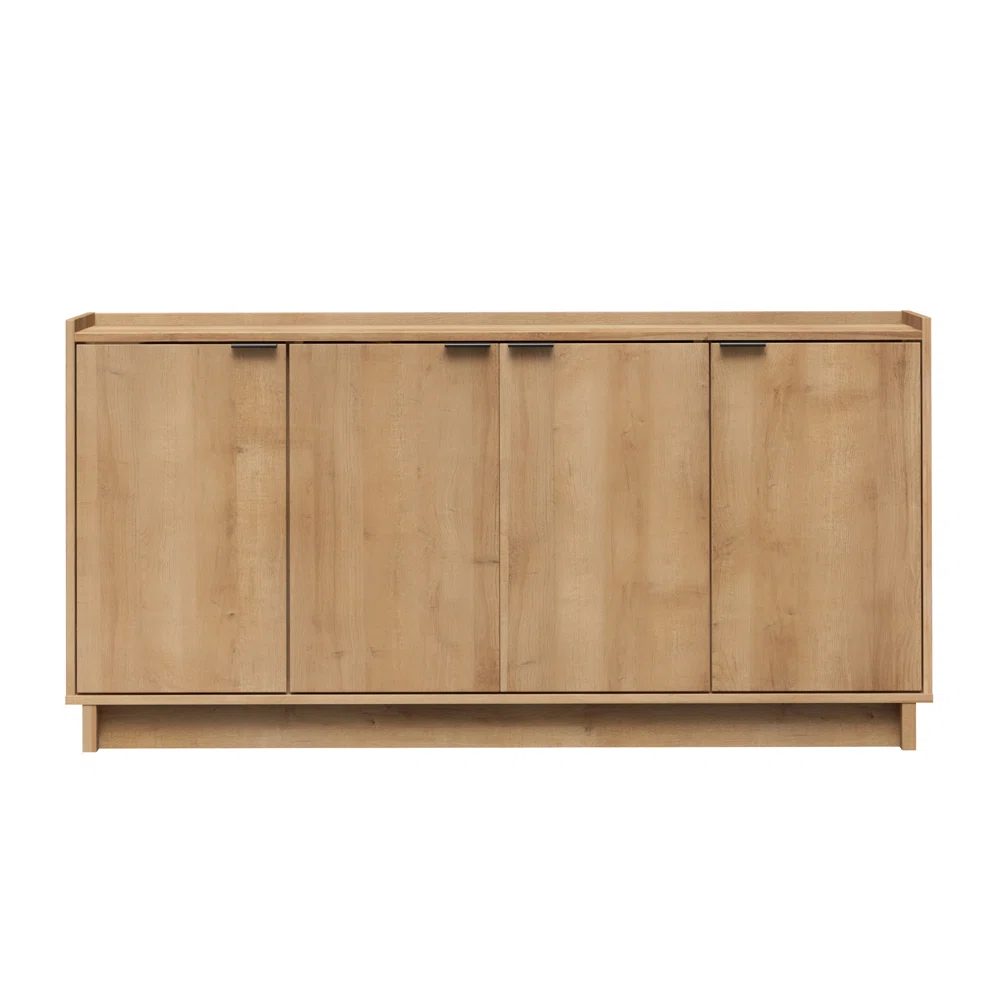 Prepac Finnley Sideboard Cabinet Buffet Cabinet, Oak