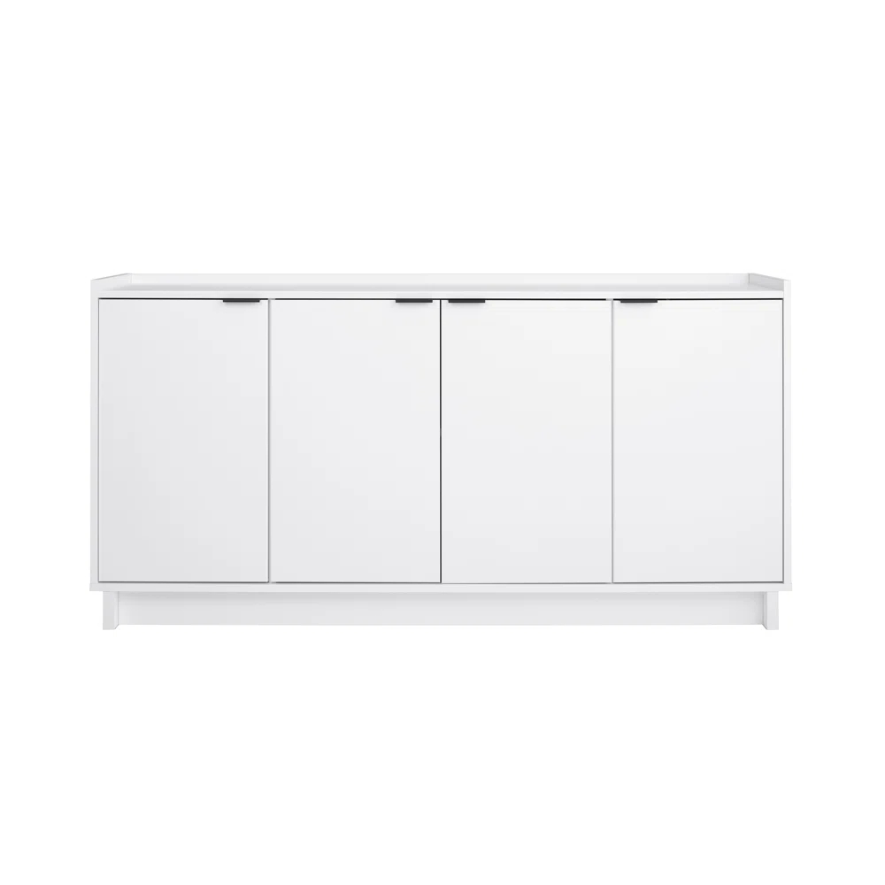 Prepac Finnley Sideboard Cabinet Buffet Cabinet, White