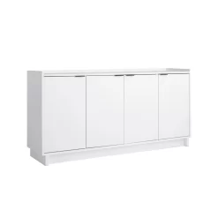 Prepac Finnley Sideboard Cabinet Buffet Cabinet, White