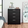 Prepac Studio Essentials 30'' W 4 - Drawer Dresser, Black