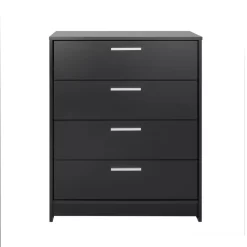 Prepac Studio Essentials 30'' W 4 - Drawer Dresser, Black