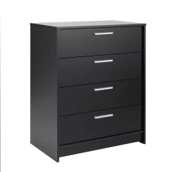 Prepac Studio Essentials 30'' W 4 - Drawer Dresser, Black