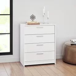 Prepac Studio Essentials 30'' W 4 - Drawer Dresser, White