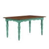 The Pioneer Woman Dining Table Made With Solid Wood Frame, Teal