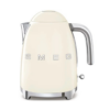 SMEG 50's Retro Style 7-Cup Electric Kettle, Black, Cream