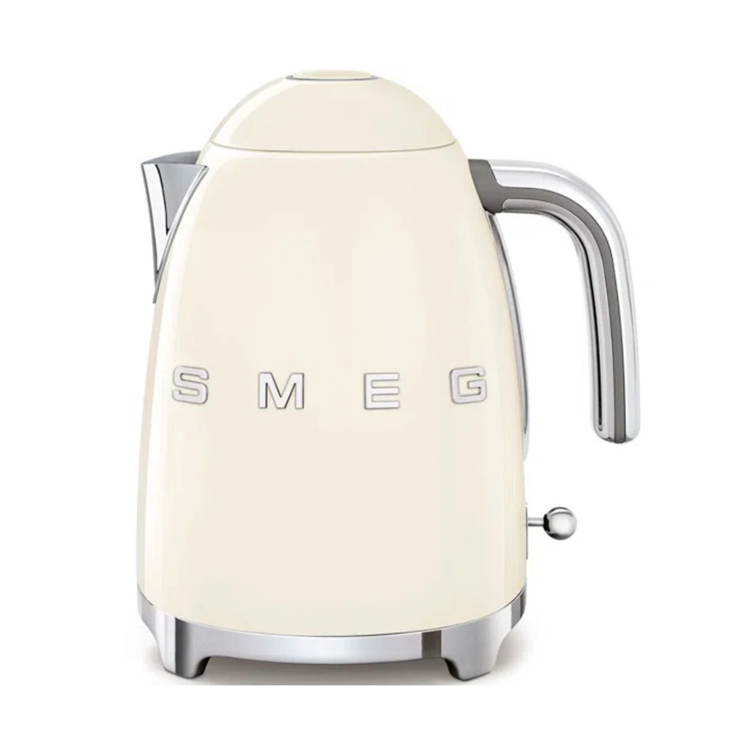 SMEG 50's Retro Style 7-Cup Electric Kettle, Black, Cream