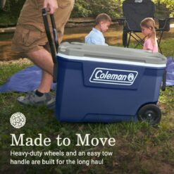 Coleman Classic Series 62-Quart Wheeled Cooler, Twilight