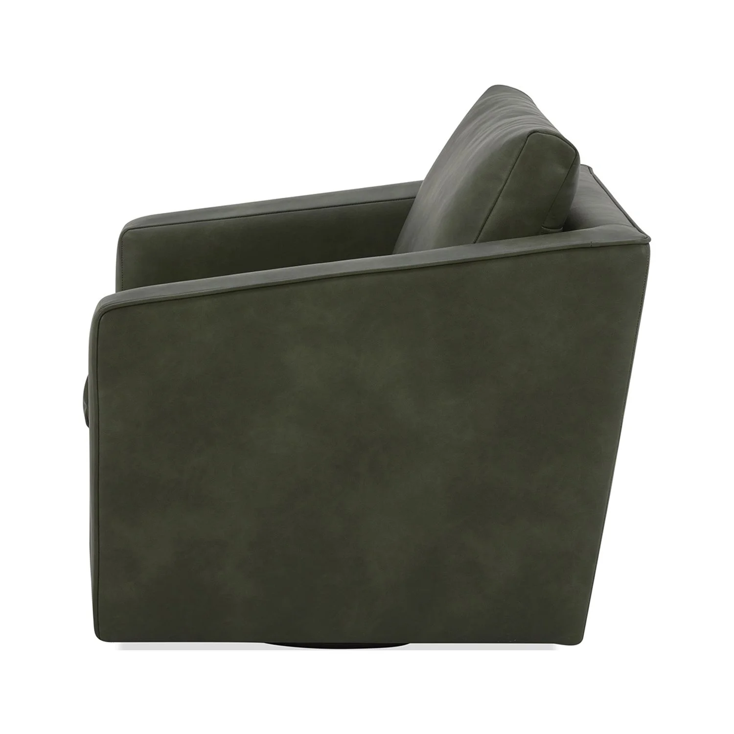 Better Homes & Gardens Steele Swivel Chair, Olive Faux Leather