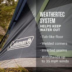 Coleman 6-Person Skydome Camping Tent, Blue Nights
