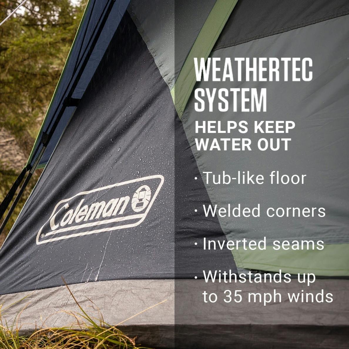Coleman 6-Person Skydome Camping Tent, Blue Nights