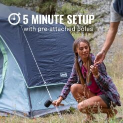 Coleman 6-Person Skydome Camping Tent, Blue Nights
